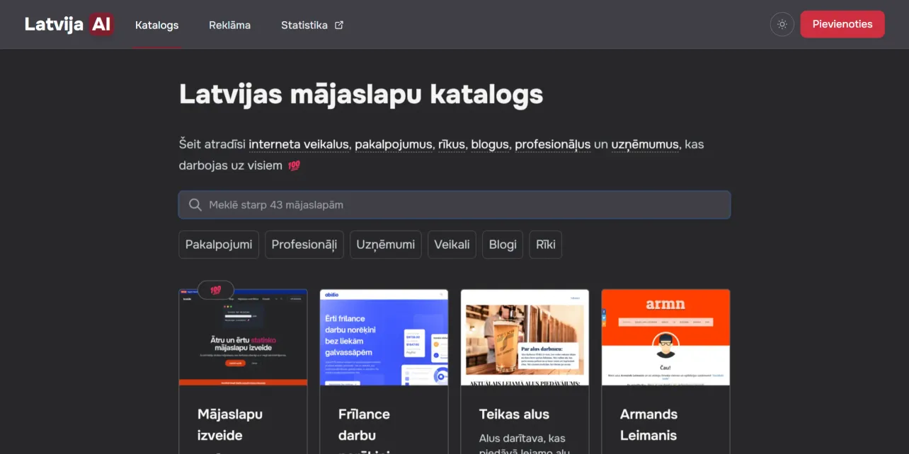 Latvijas mājaslapu katalogs